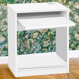 R White Cabinets Printer Desk Stand White - Size: 72.8 x 60 x 54cm - Wilko