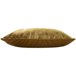 Paoletti Cheetah Forest Gold Velvet Cushion - Size: 50 x 30cm - Wilko - thumbnail 4