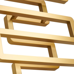 Terma Bookie Brass Heated Towel Rail 655 x 500mm - Size: #VALUE! - Gold - Wilko - thumbnail 5