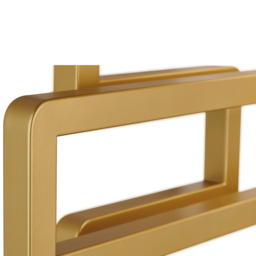 Terma Bookie Brass Heated Towel Rail 655 x 500mm - Size: #VALUE! - Gold - Wilko - thumbnail 6