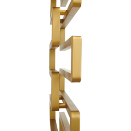 Terma Bookie Brass Heated Towel Rail 655 x 500mm - Size: #VALUE! - Gold - Wilko - thumbnail 4