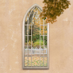 MirrorOutlet Somerley Gothic Arched Garden Mirror 190 x 75cm - Size: 190 x 75 x 3cm - n/a - Wilko - thumbnail 4