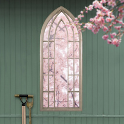 MirrorOutlet Somerley Gothic Arched Garden Mirror 190 x 75cm - Size: 190 x 75 x 3cm - n/a - Wilko - thumbnail 6