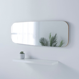 Yearn Hoxton Gold Organic Wall Mirror 119 x 44cm - Wilko - thumbnail 6