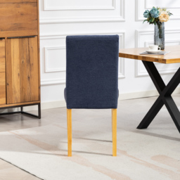 Artemis Home Almont Set of 2 Denim High Back Dining Chairs - Wilko - thumbnail 7
