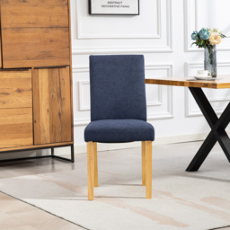 Artemis Home Almont Set of 2 Denim High Back Dining Chairs - Wilko - thumbnail 4