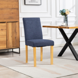 Artemis Home Almont Set of 2 Denim High Back Dining Chairs - Wilko - thumbnail 5