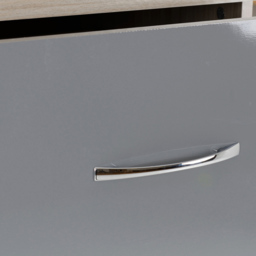 Seconique Nevada 5 Drawer Grey Gloss Light Oak Veneer Chest of Drawers - Wilko - thumbnail 6