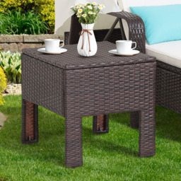 Costway Garden Chaise Lounge Chair with Side Table - Size: 2 Seater - Wilko - thumbnail 6