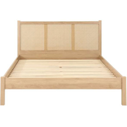 Croxley Double Oak Rattan Bed - Brown - Birlea - Wilko - thumbnail 5