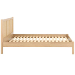 Croxley Double Oak Rattan Bed - Brown - Birlea - Wilko - thumbnail 4