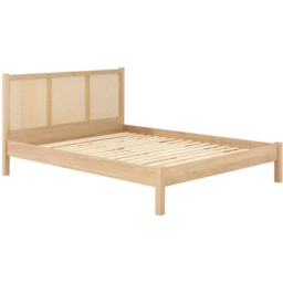 Croxley Double Oak Rattan Bed - Brown - Birlea - Wilko - thumbnail 3