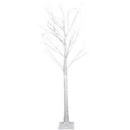 St Helens Indoor and Outdoor LED Light Birch Tree 180 x 70cm - Size: 6ft - White - Wilko