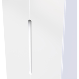 Crowndale Milan 2 Door 2 Drawer Gloss White Tall Double Wardrobe - Size: 2 Door, 2 Drawer - Wilko - thumbnail 6