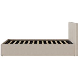 GFW Single Natural Fabric Ottoman Bed - Cream - Wilko - thumbnail 5