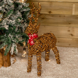 Samuel Alexander Light Up Brown Reindeer Christmas Decoration - Size: 70 x 40 x 40cm - Wilko - thumbnail 7