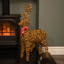 Samuel Alexander Light Up Brown Reindeer Christmas Decoration - Size: 70 x 40 x 40cm - Wilko - thumbnail 3