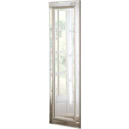 Yearn Timeless Warm Silver Tall Bevelled Wall Mirror 136 x 45cm - Wilko