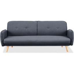 Home Detail Belmont Double Sleeper Charcoal Fabric Sofa Bed - Size: 2 Seater - Grey - Wilko - thumbnail 4