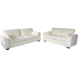 DS Living The Modena 5 Seater Cream Fabric Sofa Set - Wilko - thumbnail 3
