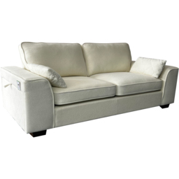 DS Living The Modena 5 Seater Cream Fabric Sofa Set - Wilko - thumbnail 6