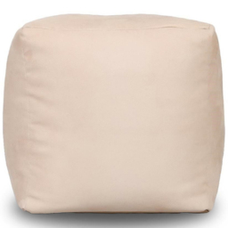 Kaikoo Cream Brushed Faux Suede Cube Bean Bag Chair - Wilko - thumbnail 4