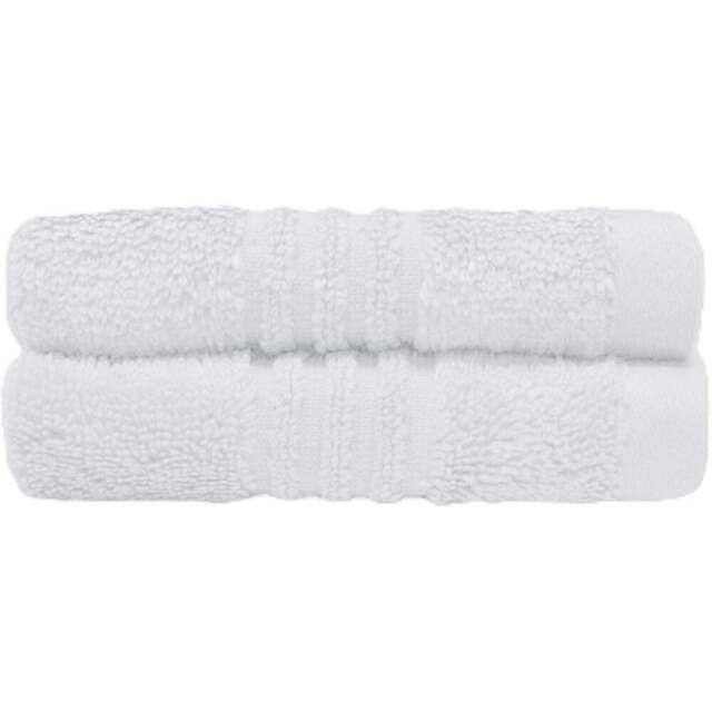 Misona Ultra Soft Bamboo White Face Cloth 2 Pack - Size: 30 x 30cm - Wilko - image 1