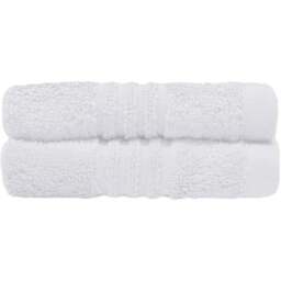 Misona Ultra Soft Bamboo White Face Cloth 2 Pack - Size: 30 x 30cm - Wilko - thumbnail 1