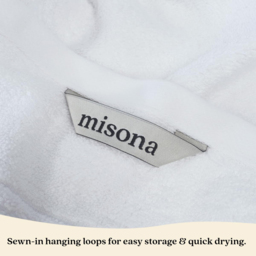Misona Ultra Soft Bamboo White Face Cloth 2 Pack - Size: 30 x 30cm - Wilko - thumbnail 4