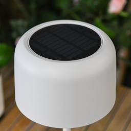 Garden Gear White Solar Garden Table Lamp - Size: 30.5 x 13.2 x 13.2cm - Wilko - thumbnail 5