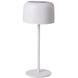 Garden Gear White Solar Garden Table Lamp - Size: 30.5 x 13.2 x 13.2cm - Wilko - thumbnail 1