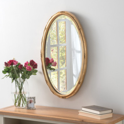 Yearn Gold Traditional Oval Mirror 69 x 42cm - Wilko - thumbnail 3