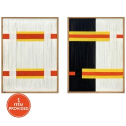 Abstract Woven Modern Framed Art Assorted - Wilko - thumbnail 1
