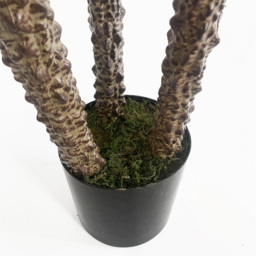 Leaf Dark Brown and Red XL Spiky Triple Yukka Artificial Tree Pot 5ft - Size: 155 x 60 x 60cm - Wilko - thumbnail 6