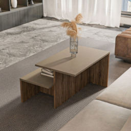 Decorotika Twins Galaxy Alina Nest of Coffee Tables Set of 2 - Size: 42 x 72 x 45cm - Multi - Wilko - thumbnail 6