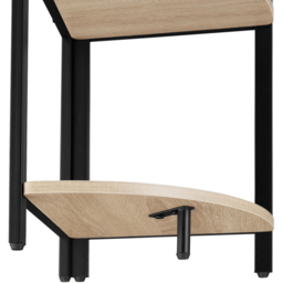 tectake Castlebar 5 Shelf Oak Sonoma Corner Shelving Unit - Brown - Wilko - thumbnail 6