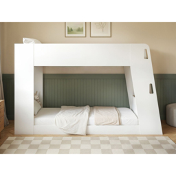 Flair Fern White and Oak Bunk Bed with Side Storage Ladder - Size: 140.3 x 95.6 x 228.8cm - Wilko - thumbnail 5