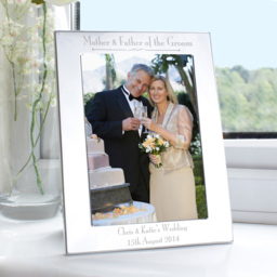 Personalised Memento Personalised Silver Mother and Father of the Groom Photo Frame 5 x 7 inch - Wilko - thumbnail 3