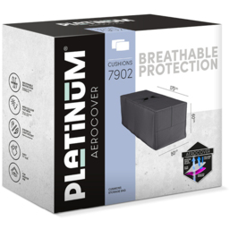 Platinum AeroCover Breathable Cushion Bag 60 x 80 x 175cm - Size: 60 x 80 x 80cm - Grey - Wilko - thumbnail 3