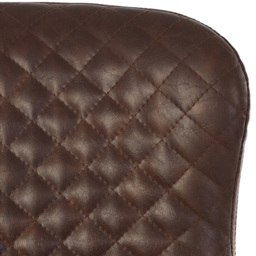Julian Bowen Luxe Brown Faux Leather Office Chair - Size: 97 x 52 x 60cm - Wilko - thumbnail 6