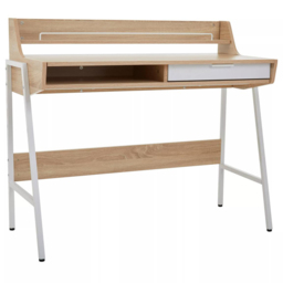 Premier Housewares Bradbury Natural Oak Veneer Desk - Size: 104 x 48 x 89cm - Cream - Interiors by Premier - Wilko - thumbnail 4