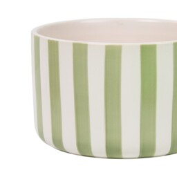 Sage Striped Ceramic Candle - Wilko - thumbnail 5