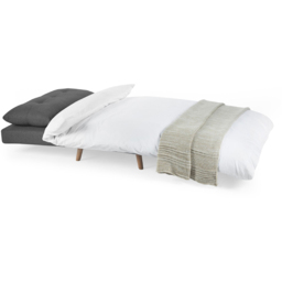 Julian Bowen Rowan Single Seater Mid Grey Button-Tufted Sofa Bed - Wilko - thumbnail 5