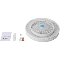 Living and Home White Round Acrylic LED Ceiling Fan Light 20 inch - Size: 18 x 50 x 50cm - Wilko - thumbnail 7