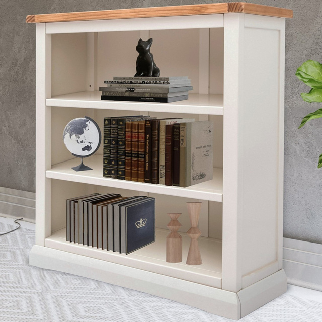 Castelli 3 Shelf Off White Bookcase - Wilko - image 1