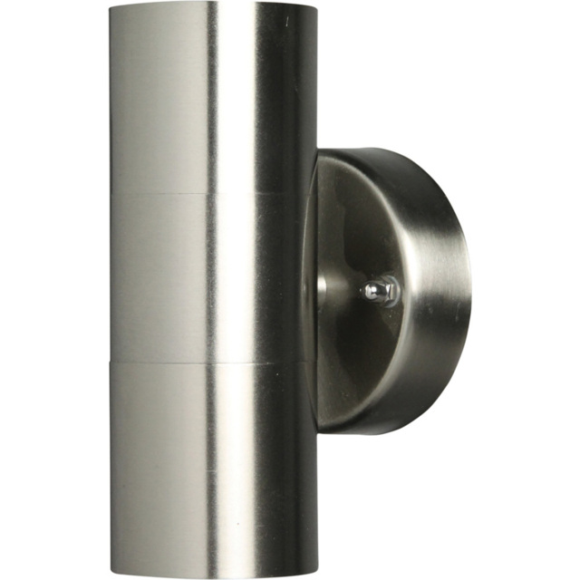 Luxform Eden Stainless Steel Wall Light - Size: 9.5 x 8.8 x 16.5cm - Silver - Wilko - image 1