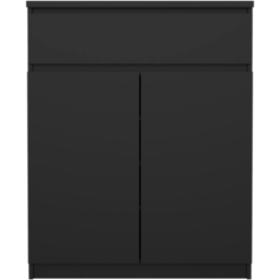 Florence 2 Door Single Drawer Black Matt Sideboard - Size: 40 x 80.2 x 100.4cm - Furniture to Go - Wilko - thumbnail 4