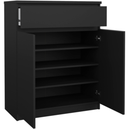 Florence 2 Door Single Drawer Black Matt Sideboard - Size: 40 x 80.2 x 100.4cm - Furniture to Go - Wilko - thumbnail 5