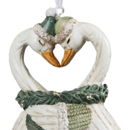 Cosy Swan Couple Hanging Decoration - Wilko - thumbnail 3