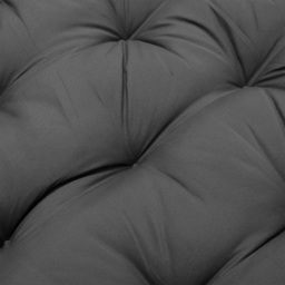 Living and Home Hanging Egg Chair Cushion - Size: 75 x 95 x 55cm - Black - Wilko - thumbnail 5
